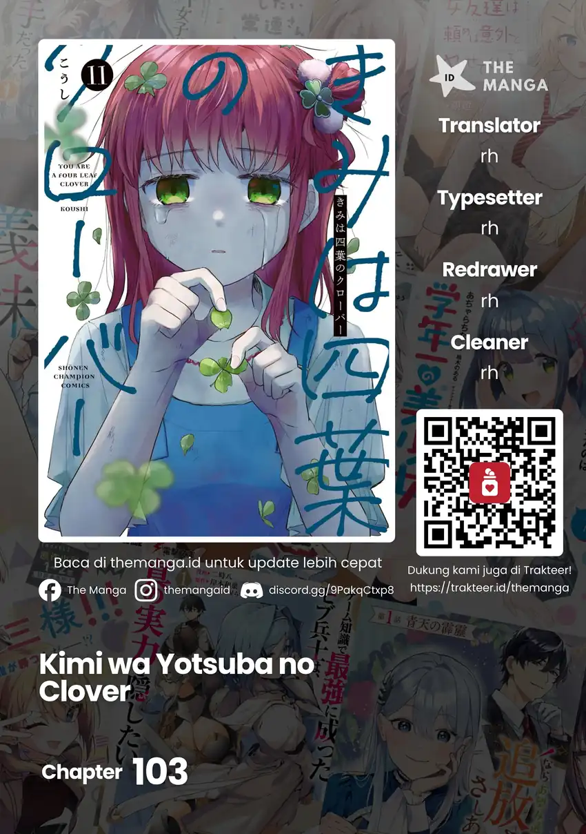 Komik Kimi wa Yotsuba no Clover Chapter 103 gambar 1