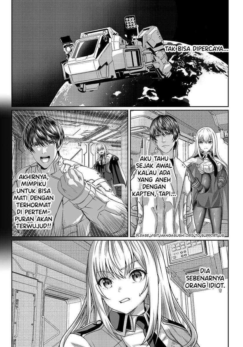 Manga “Koko wa Makasete Sakini Ike!” wo shitai Shinitagari no Nozomanu Uchuu Gekokujou Chapter 4 gambar 2