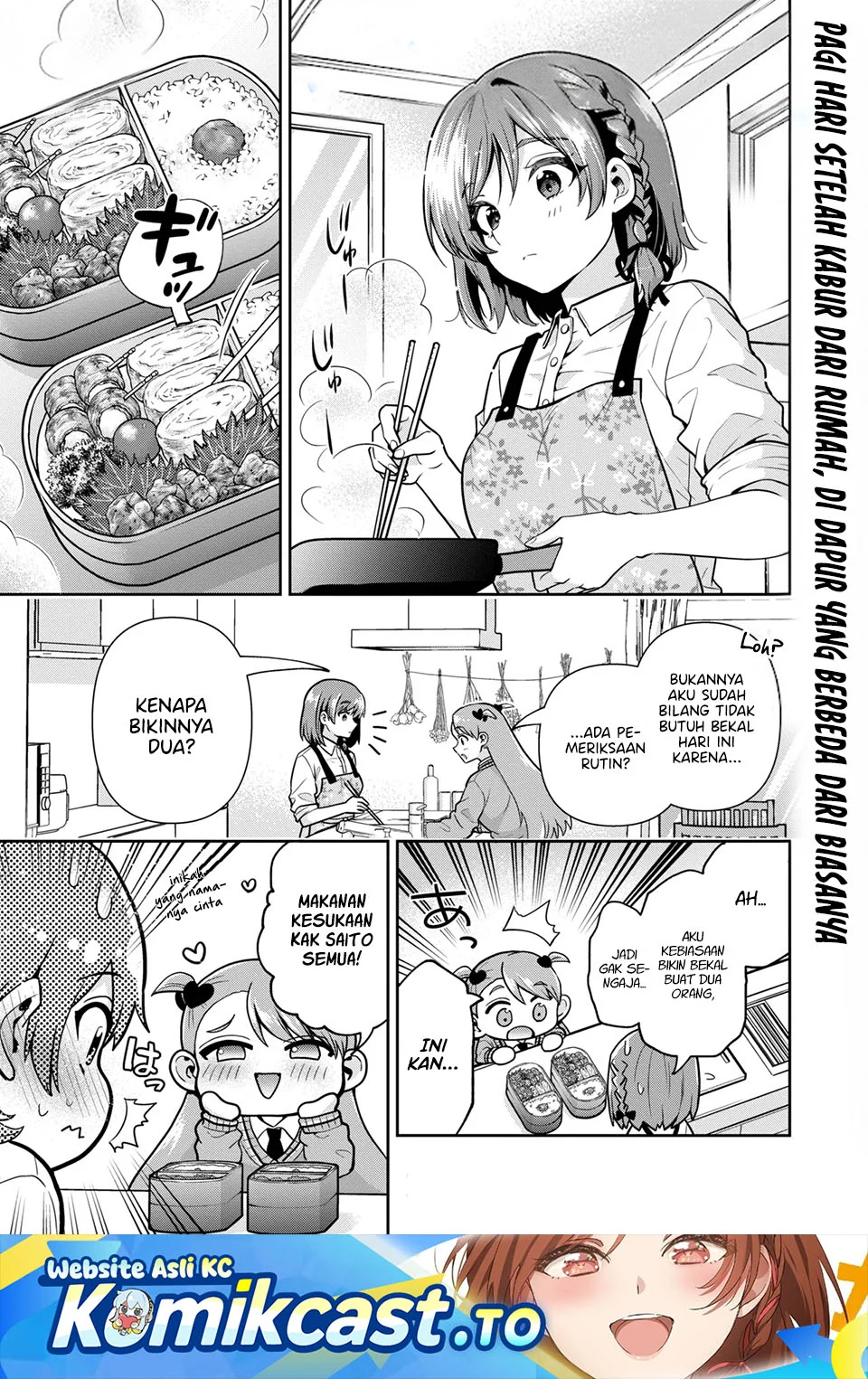 Manga Kurasu no Daikirai na Joshi to Kekkon Suru Koto ni Natta Chapter 53 gambar 2