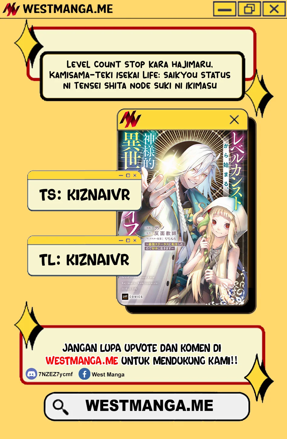 Komik Level Count Stop kara Hajimaru, Kamisama-teki Isekai Life: Saikyou Status ni Tensei Shita node Suki ni Ikimasu Chapter 2 gambar 1