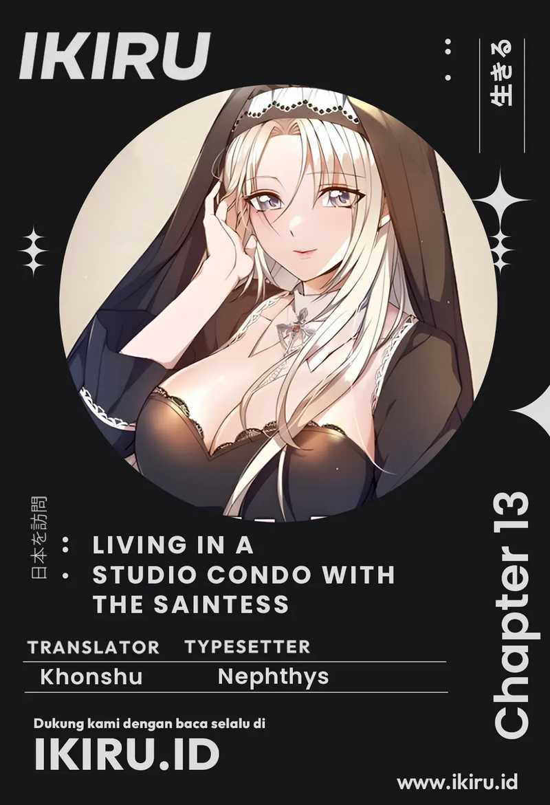Komik Living in a Studio Condo With the Saintess Chapter 13 gambar 1