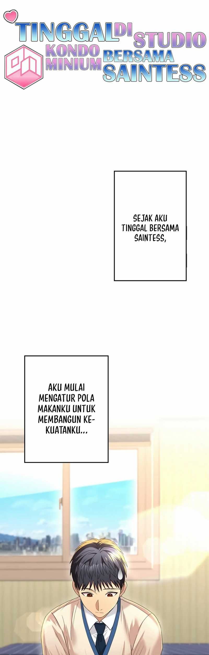 Manhwa Living in a Studio Condo With the Saintess Chapter 14 gambar 2