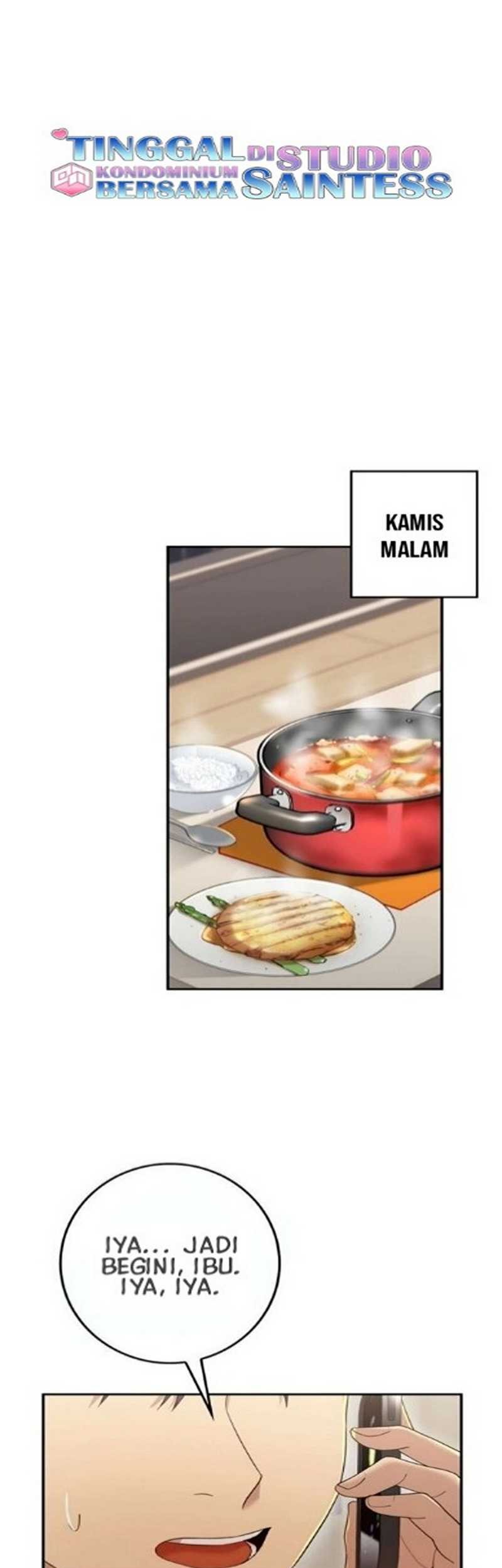 Manhwa Living in a Studio Condo With the Saintess Chapter 16 gambar 2