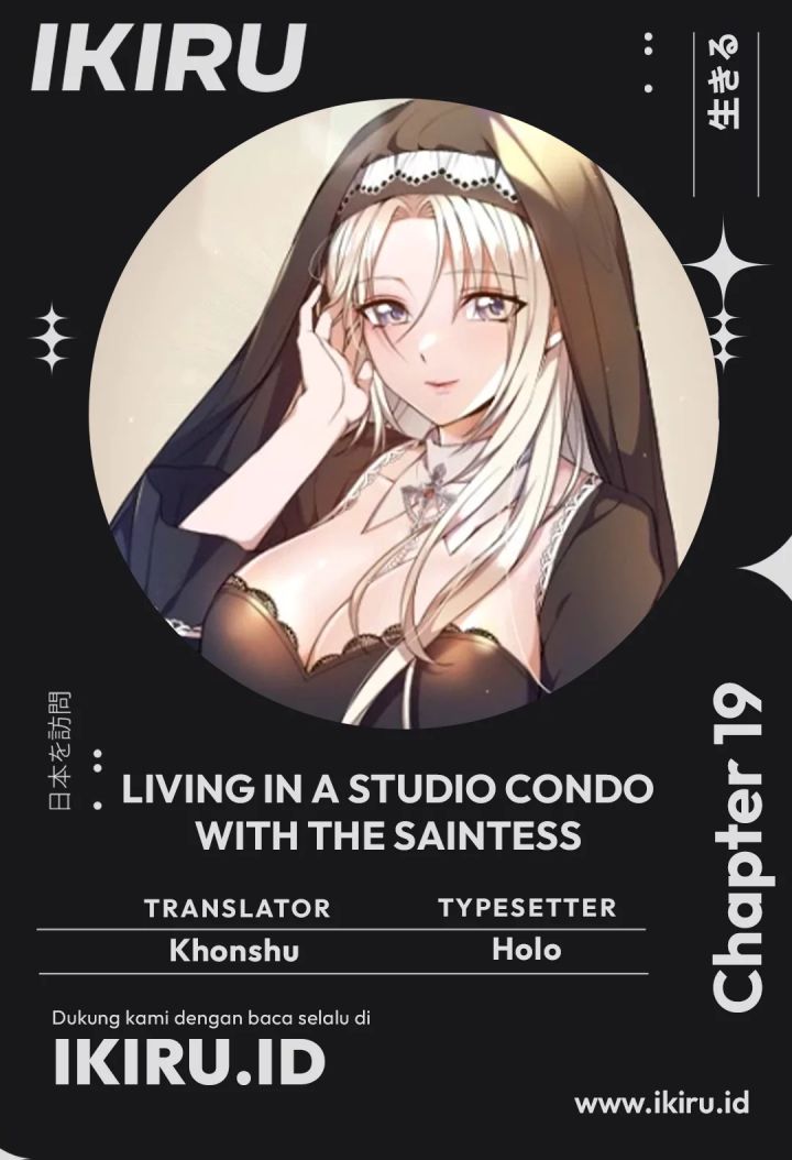 Komik Living in a Studio Condo With the Saintess Chapter 19 gambar 1