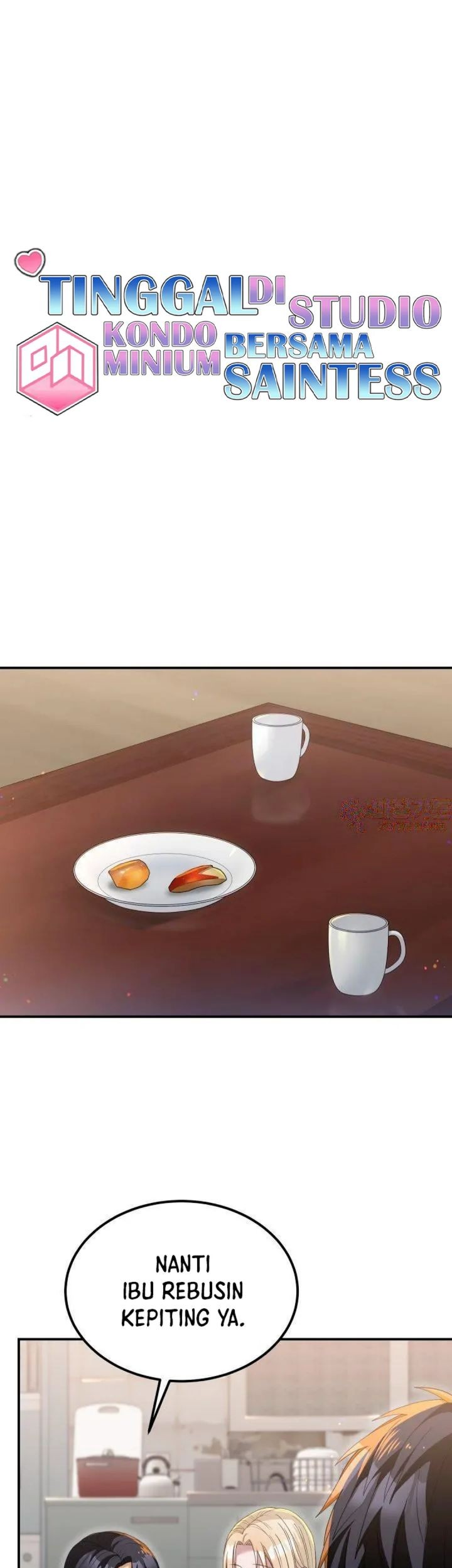 Manhwa Living in a Studio Condo With the Saintess Chapter 20 gambar 2