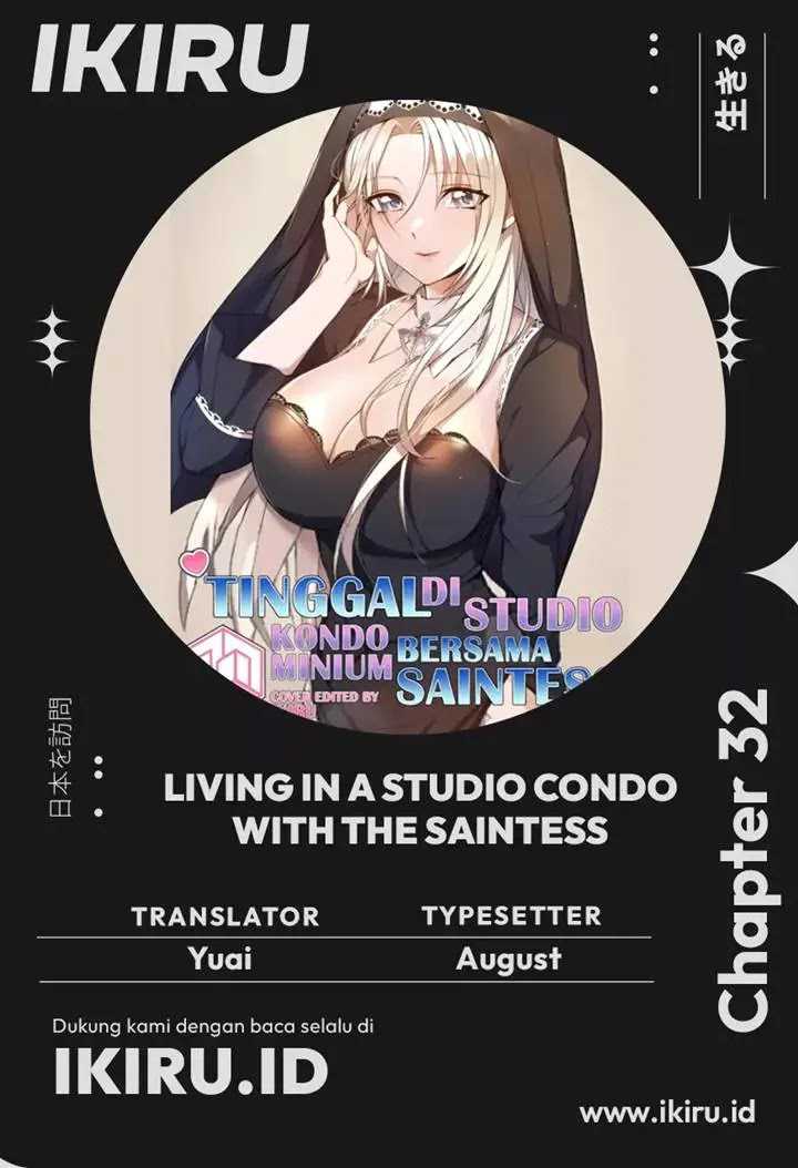 Komik Living in a Studio Condo With the Saintess Chapter 32 gambar 1
