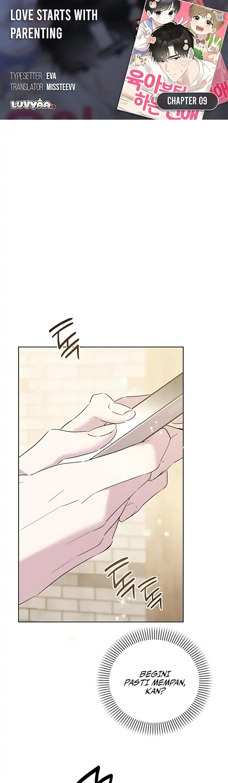 Komik Love Starts with Parenting Chapter 9 gambar 1