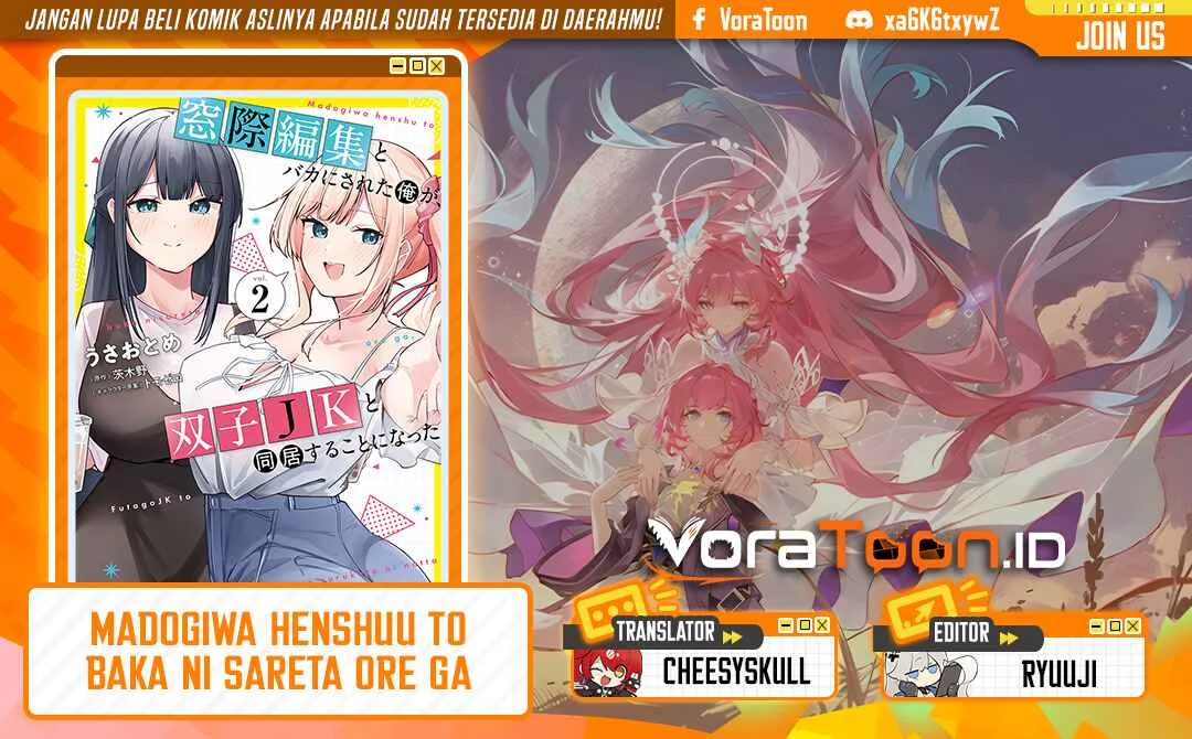 Komik Madogiwa henshuu to baka ni sareta ore ga, futago JK to doukyo suru koto ni natta Chapter 16.1 gambar 1