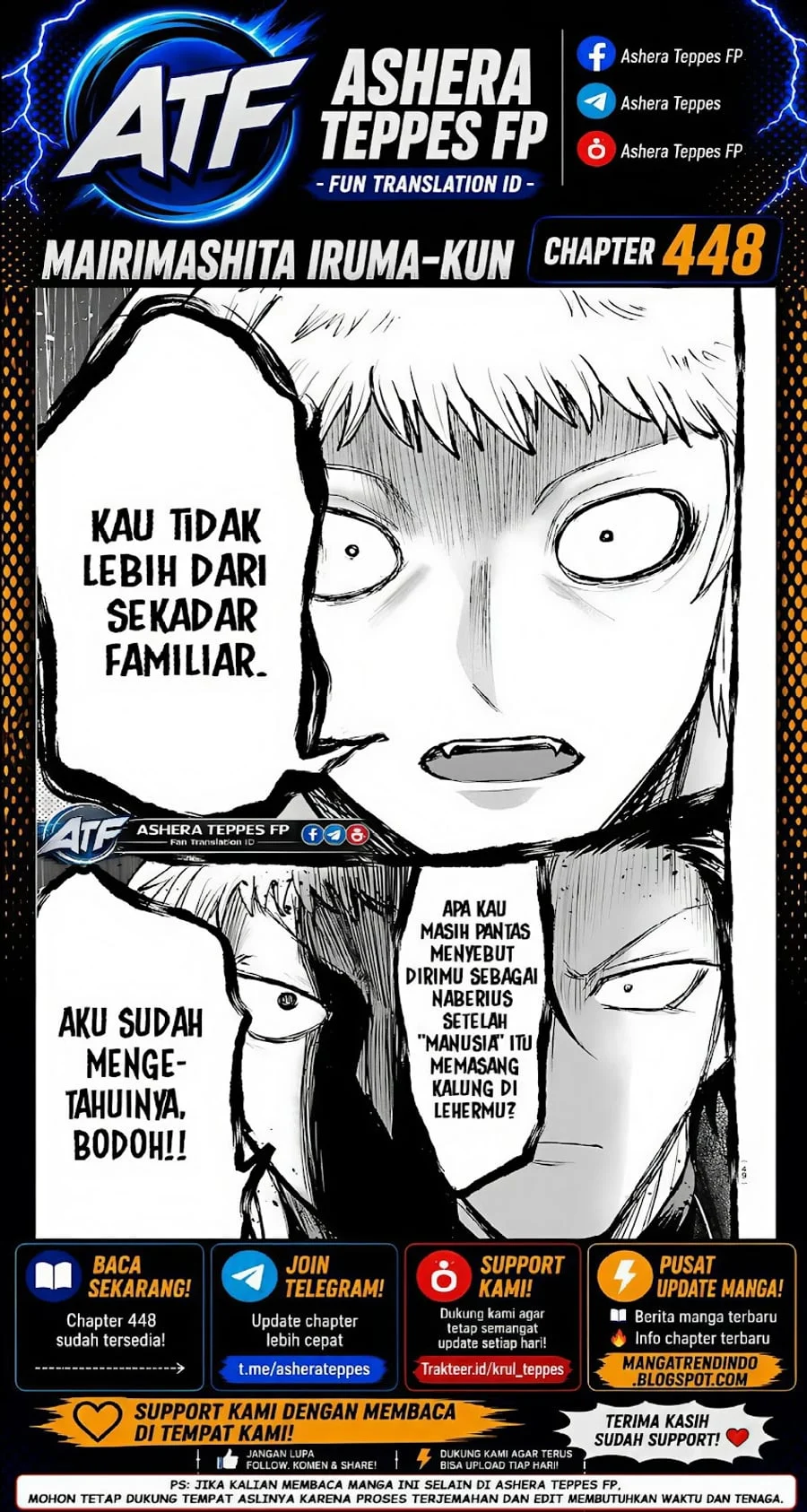 Komik Mairimashita! Iruma-kun Chapter 448 gambar 1