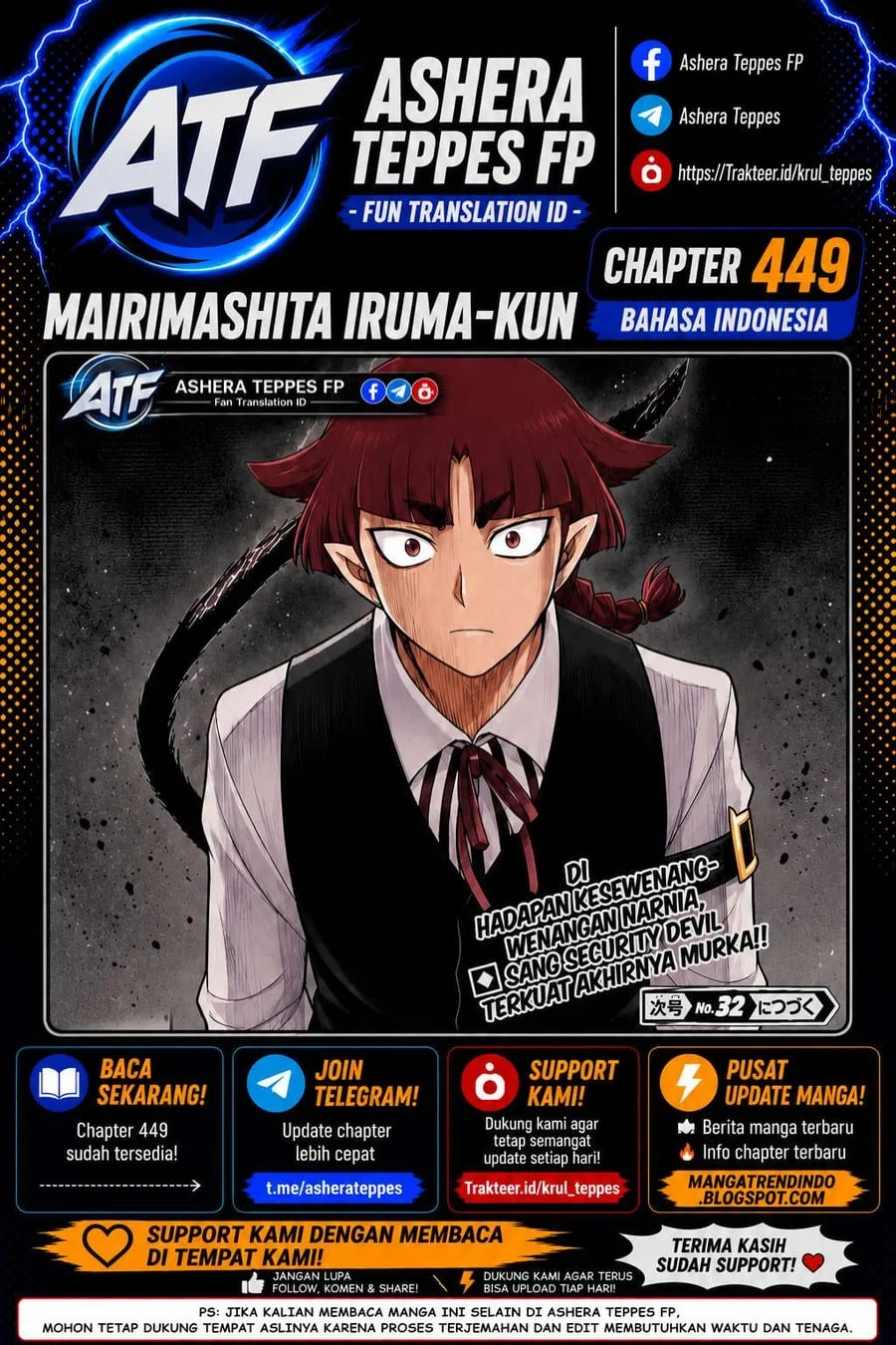 Komik Mairimashita! Iruma-kun Chapter 449 gambar 1