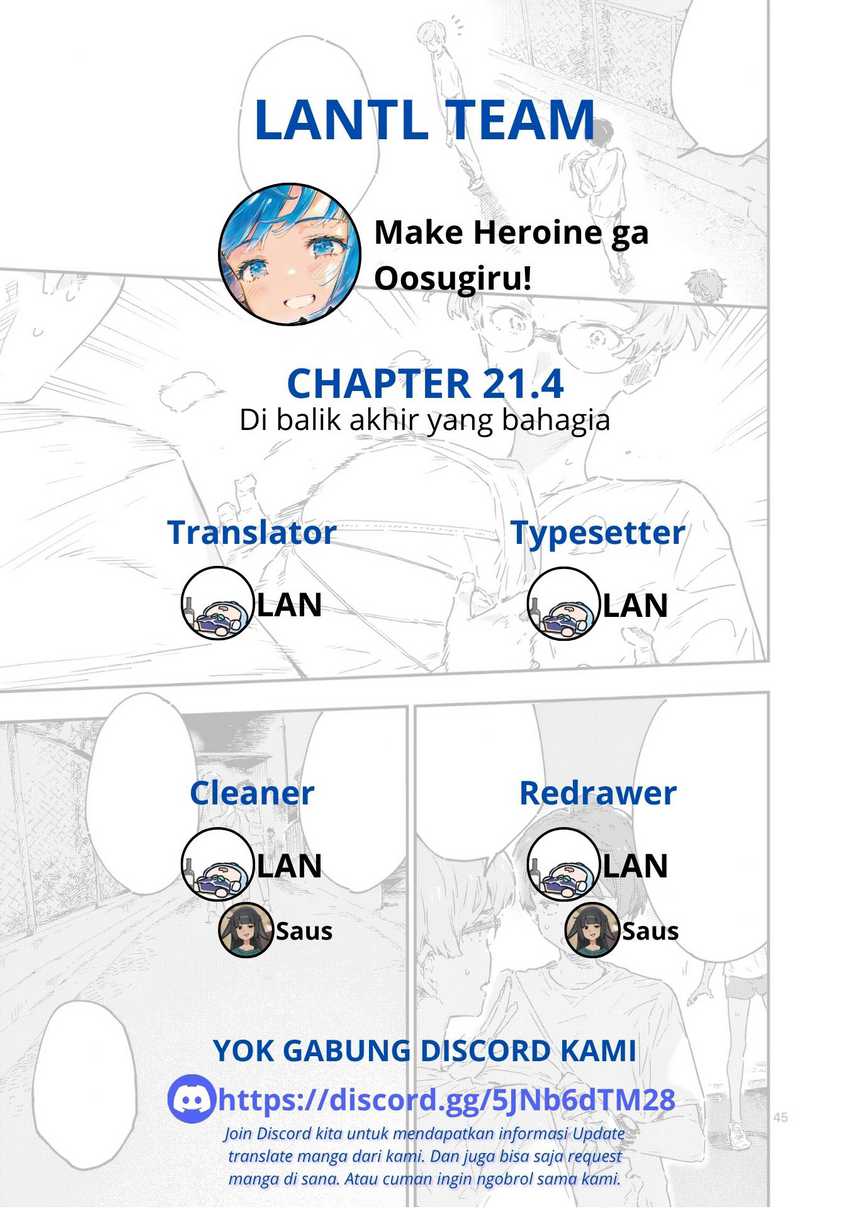 Komik Make Heroine ga Oosugiru! Chapter 21.4 gambar 1
