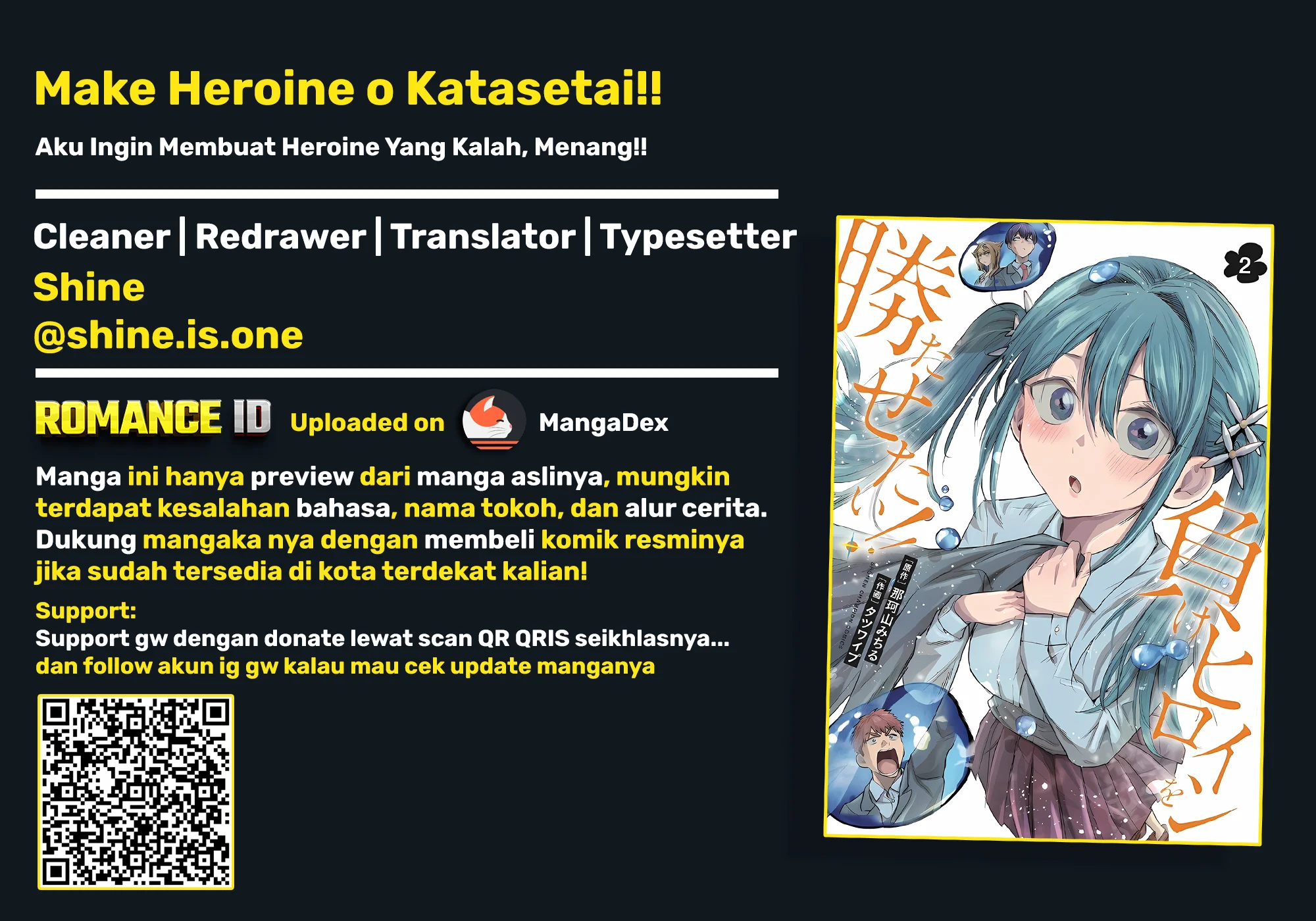 Komik Make Heroine o Katasetai!! Chapter 26 gambar 1