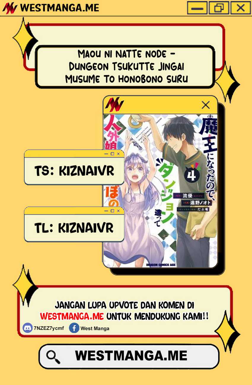 Komik Maou ni Natte node – Dungeon Tsukutte Jingai Musume to Honobono suru Chapter 82.2 gambar 1