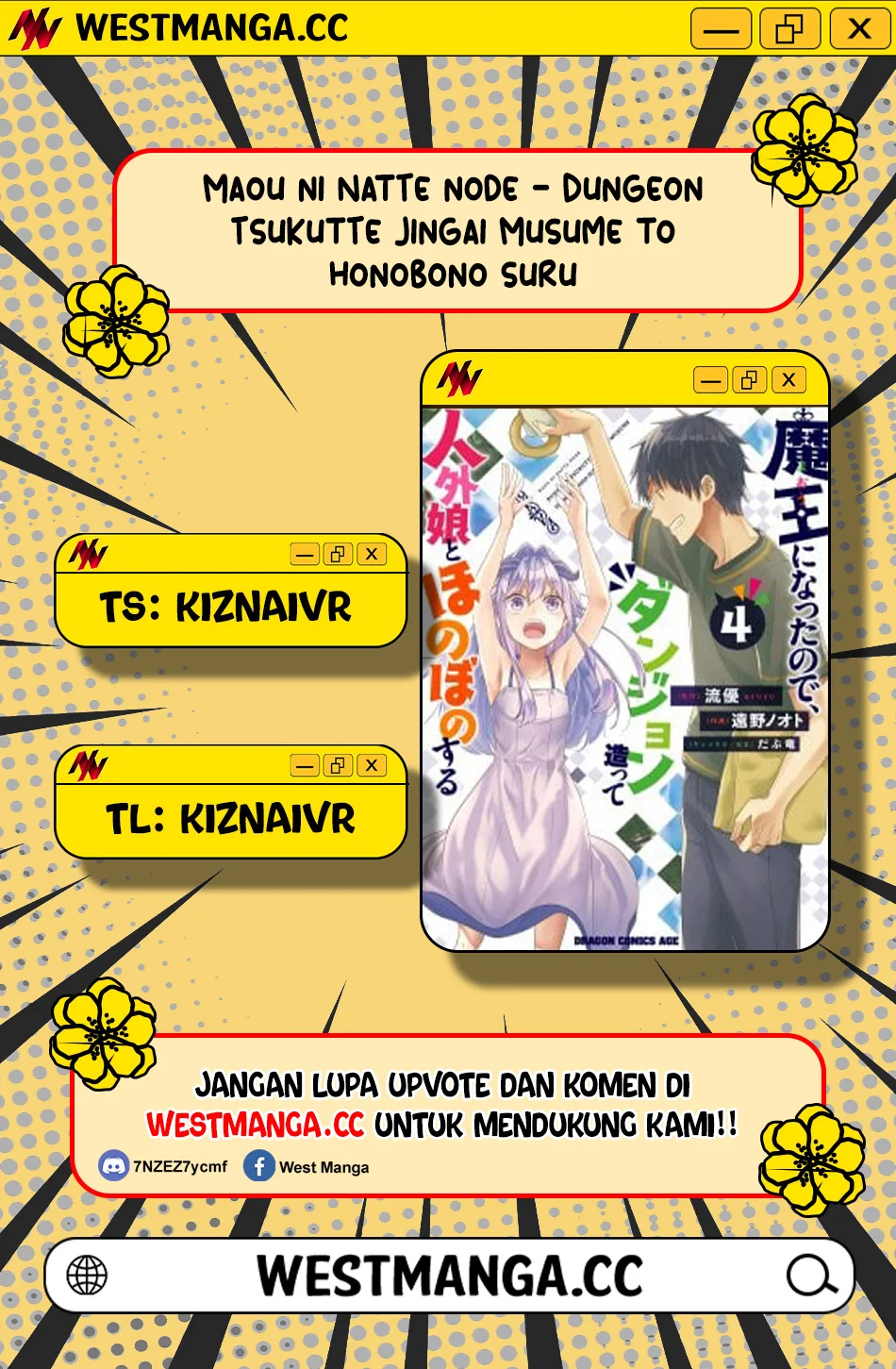 Komik Maou ni Natte node – Dungeon Tsukutte Jingai Musume to Honobono suru Chapter 91.1 gambar 1