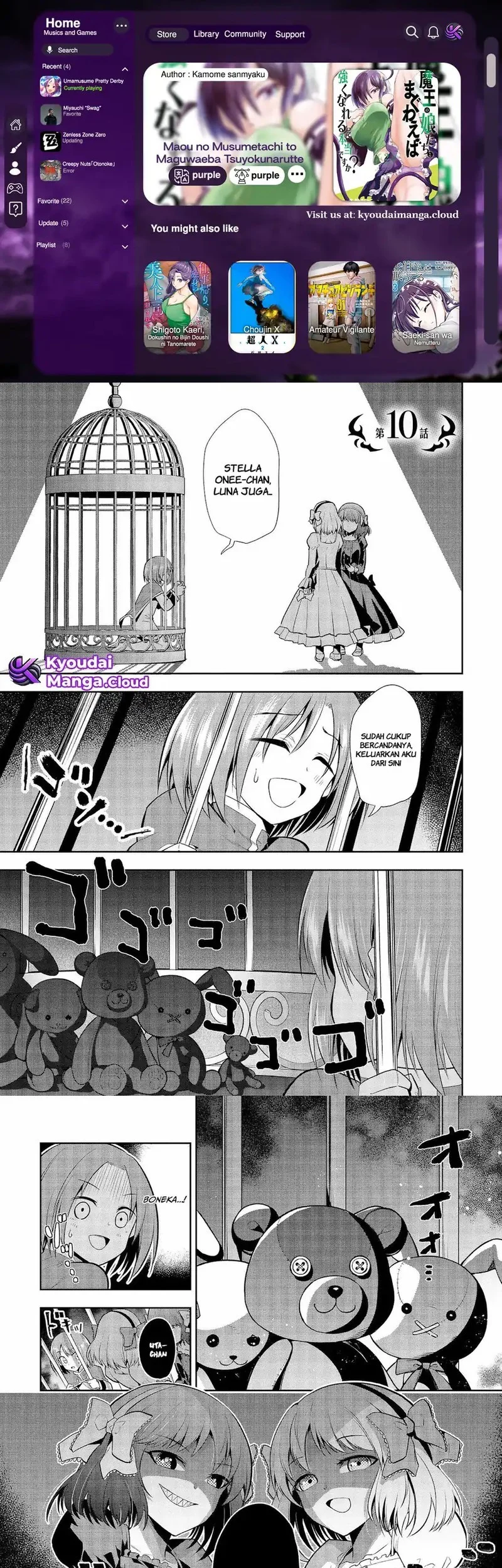 Komik Maou No Musume-Tachi To Ma Guwa Eba Tsuyoku Narerutte Hontou Desu Ka? Chapter 10 gambar 1
