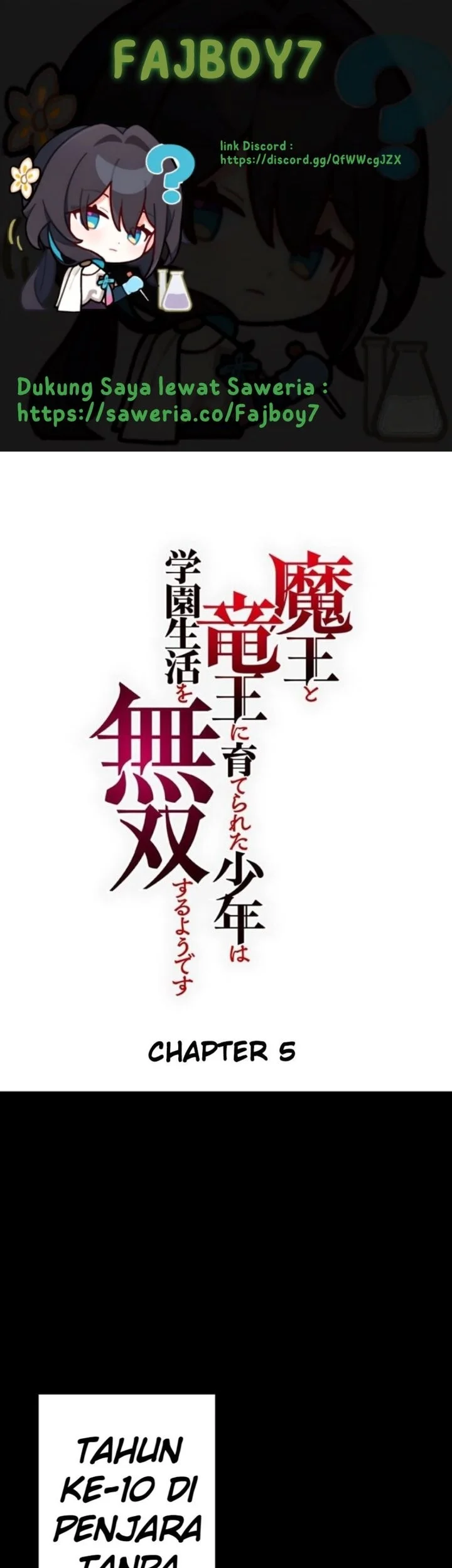 Komik Maou to Ryuuou ni Sodaterareta Shounen wa Gakuen Seikatsu wo Musou suru You desu Chapter 5 gambar 1