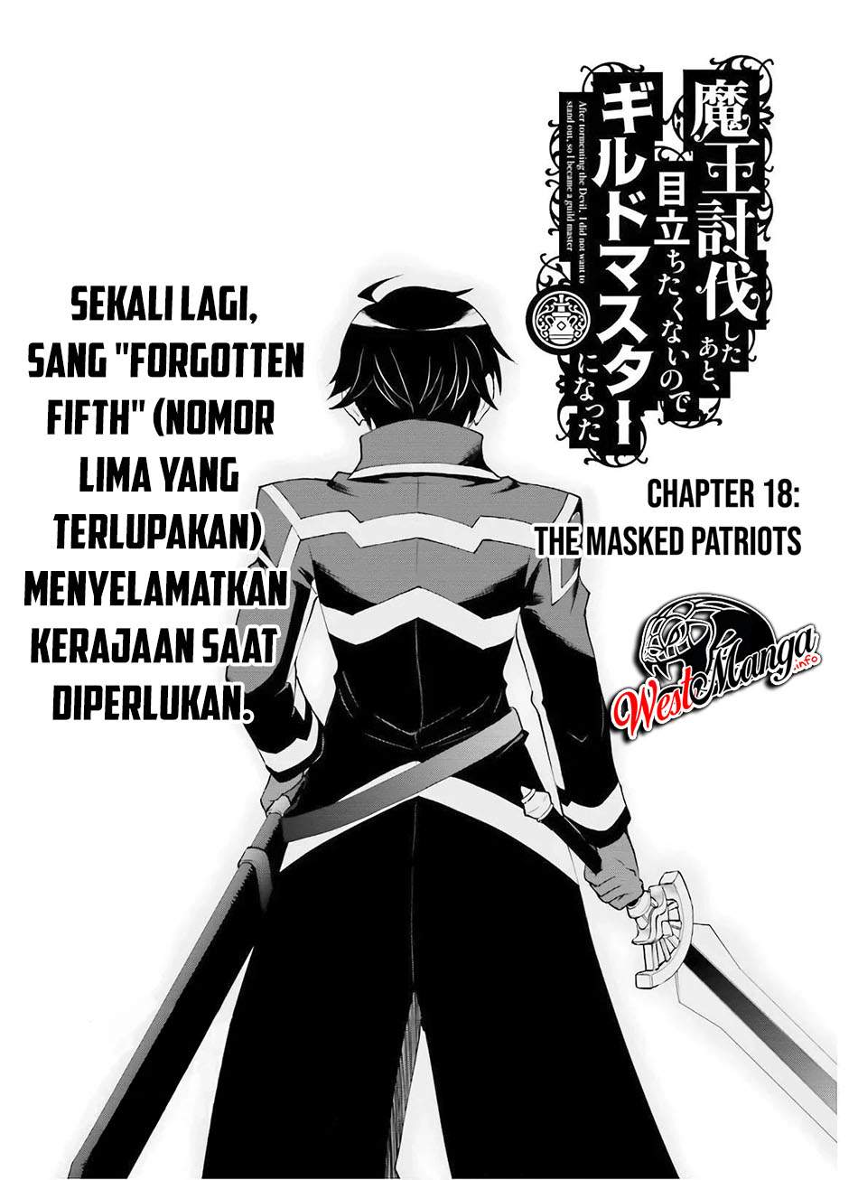 Manga Maou Toubatsu Shita Ato, Medachitakunai node Guild Master ni Natta Chapter 18 gambar 2