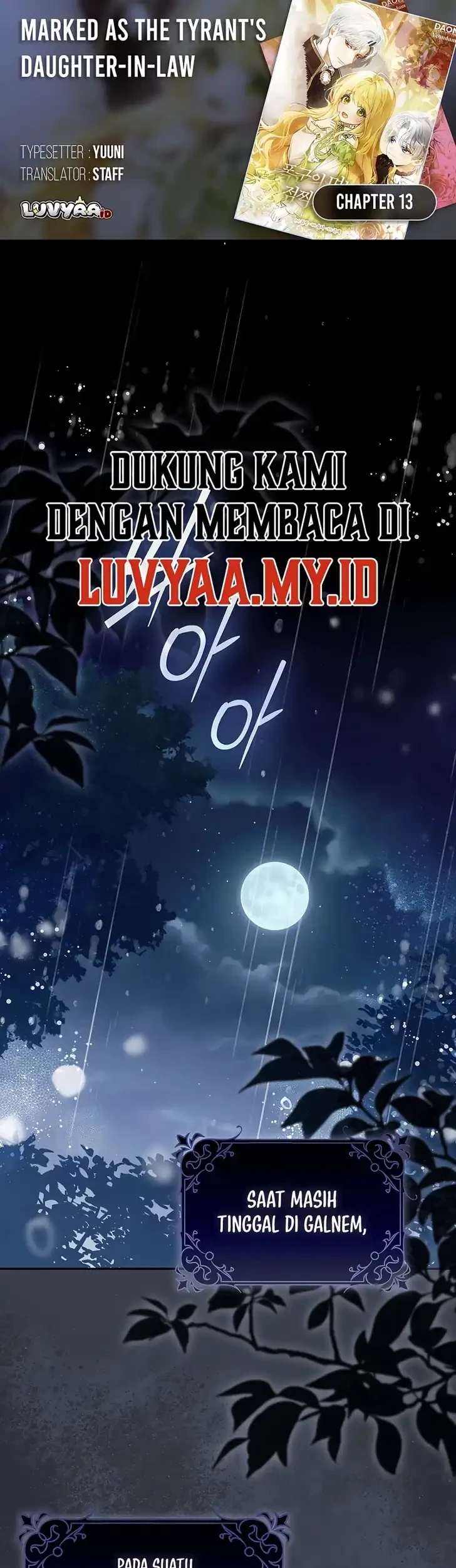 Komik Marked as the Tyrant’s Daughter-in-law Chapter 13 gambar 1