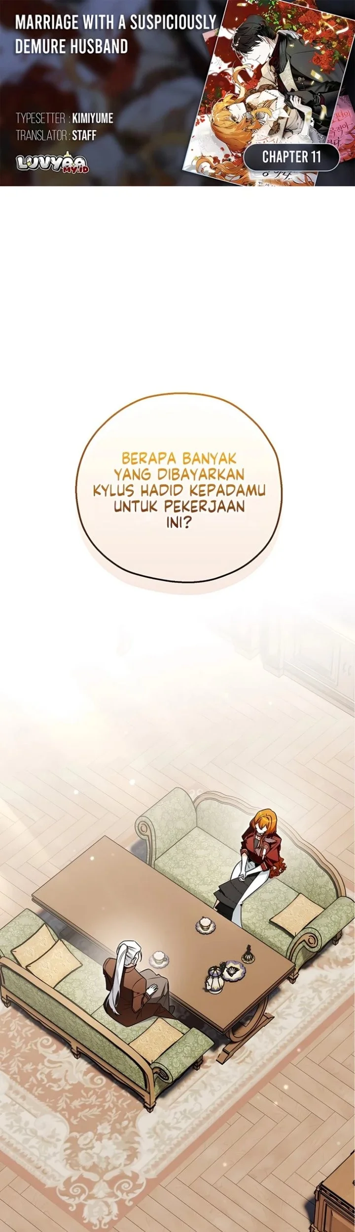 Komik Marriage with a Suspiciously Demure Husband Chapter 11 gambar 1
