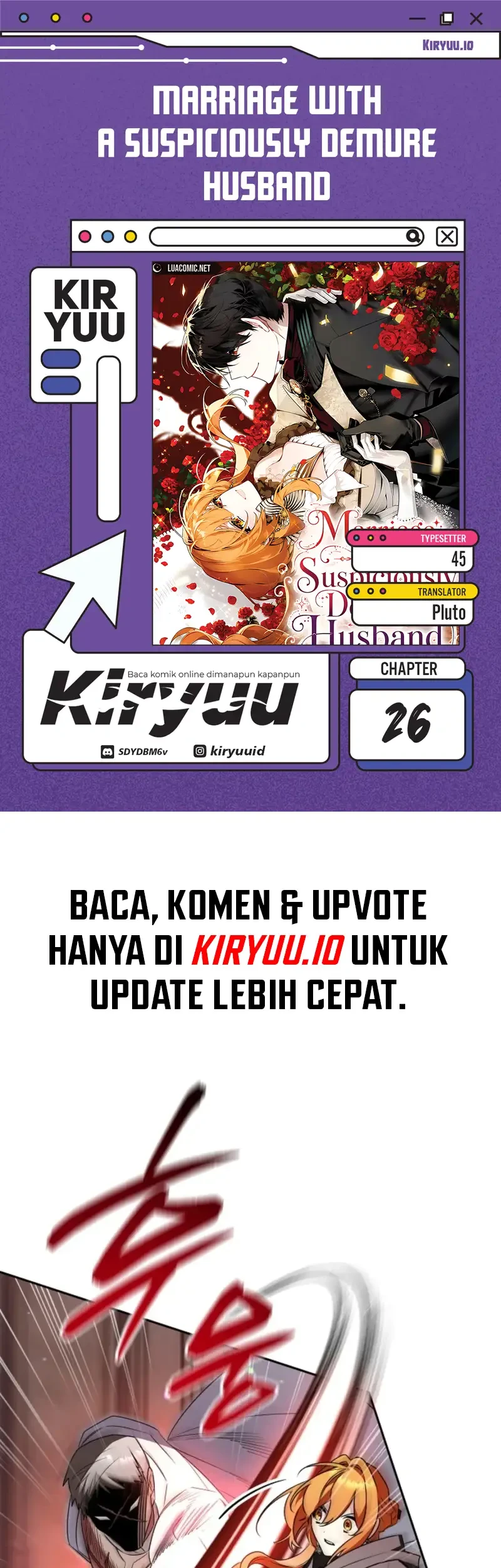 Komik Marriage with a Suspiciously Demure Husband Chapter 26 gambar 1