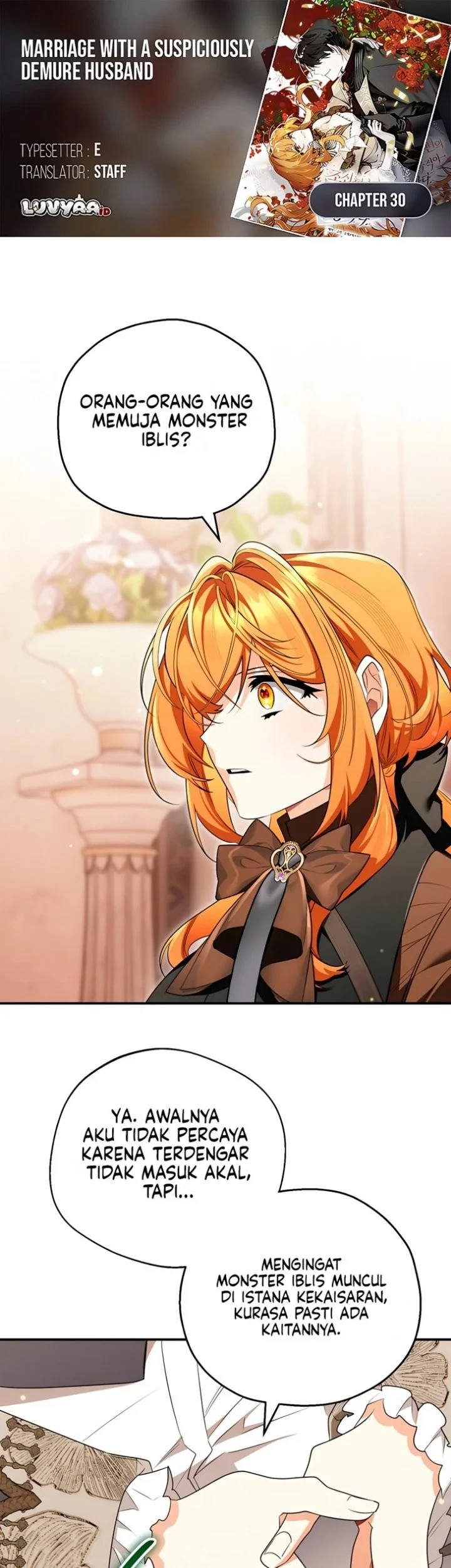 Komik Marriage with a Suspiciously Demure Husband Chapter 30 gambar 1