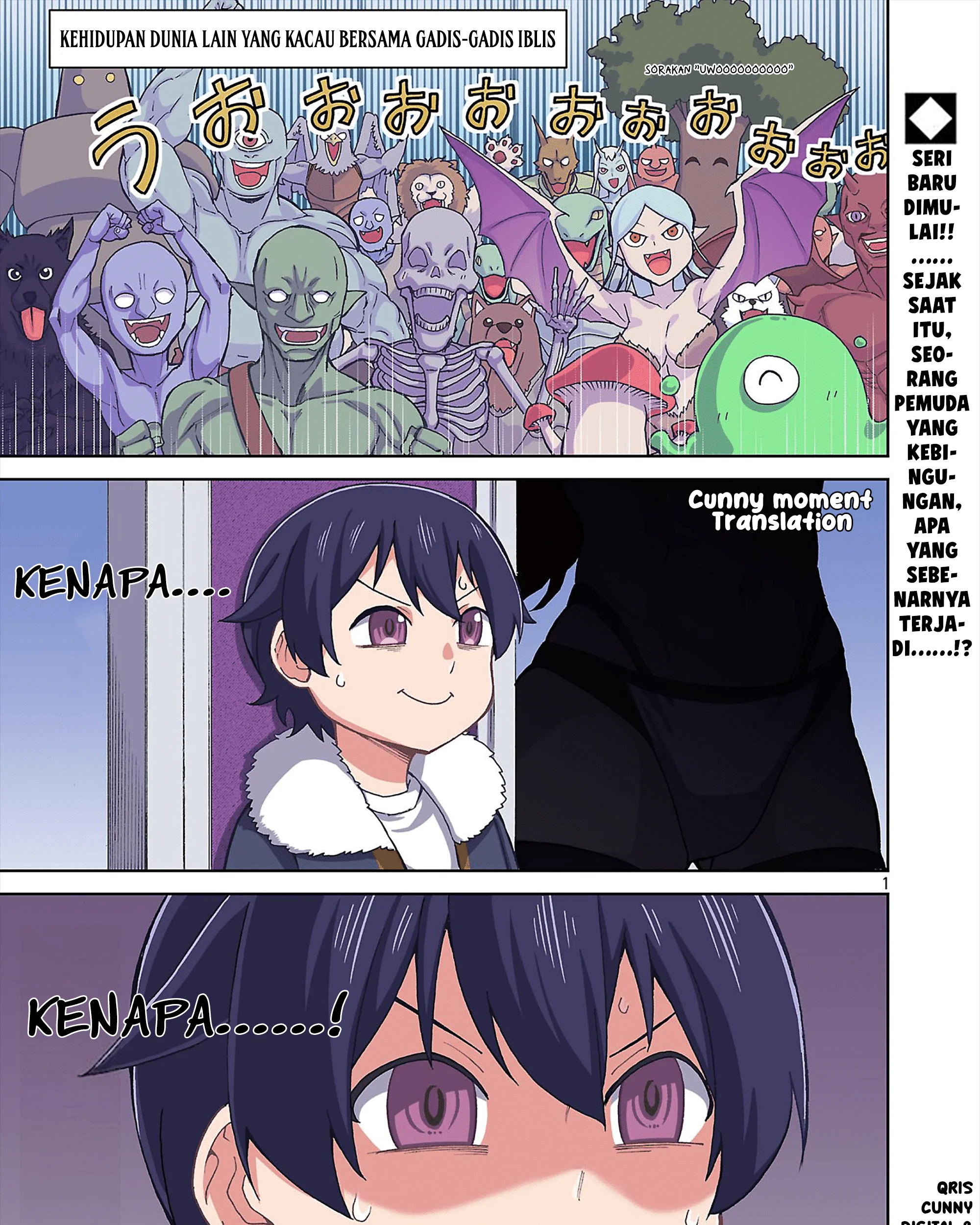 Manga Mazoku no Musumetachi to Okuru Midareta Isekai Seikatsu Chapter 1 gambar 2