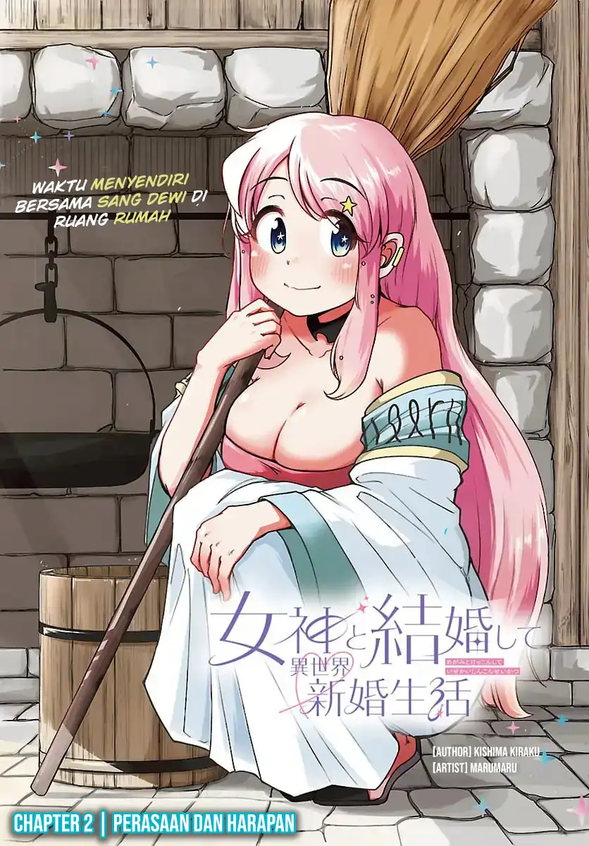 Manga Megami to Kekkon Shite Isekai de Shinkon Seikatsu Chapter 2 gambar 2