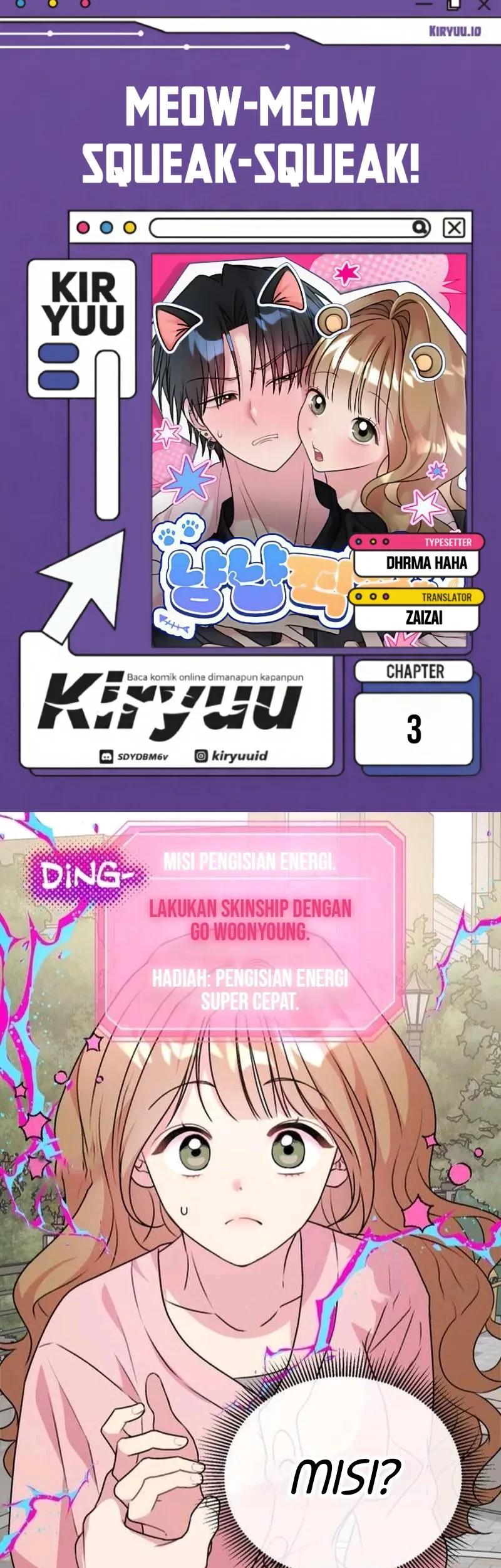 Komik Meow-Meow Squeak-Squeak! Chapter 3 gambar 1