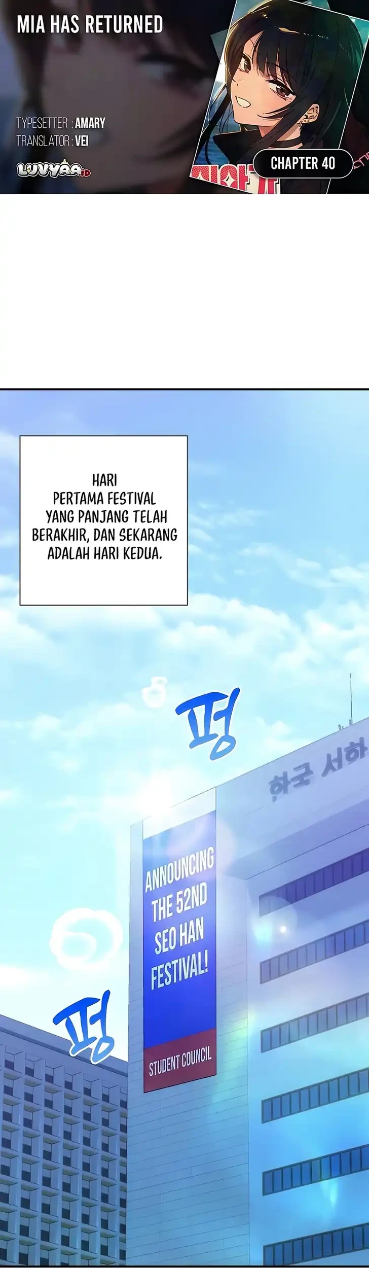 Komik Mia Has Returned Chapter 40 gambar 1