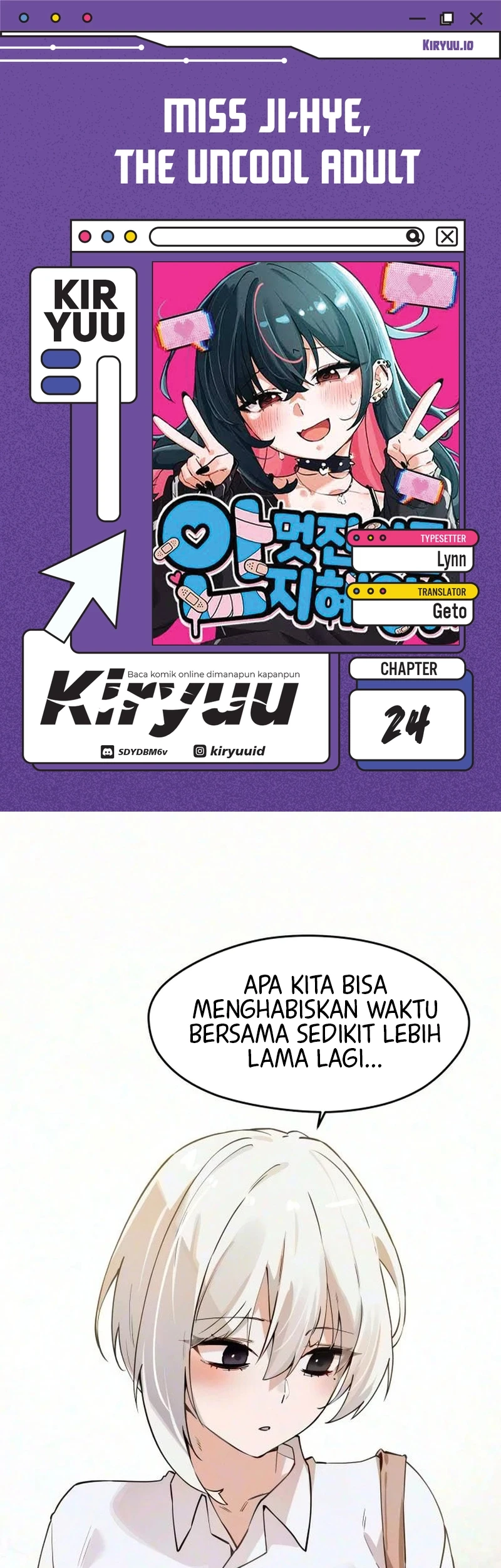Komik Miss Ji-Hye, The Uncool Adult Chapter 24 gambar 1