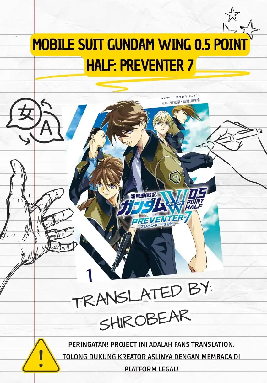 Komik Mobile Suit Gundam Wing 0.5 Point Half Preventer-7 Chapter 4 gambar 1