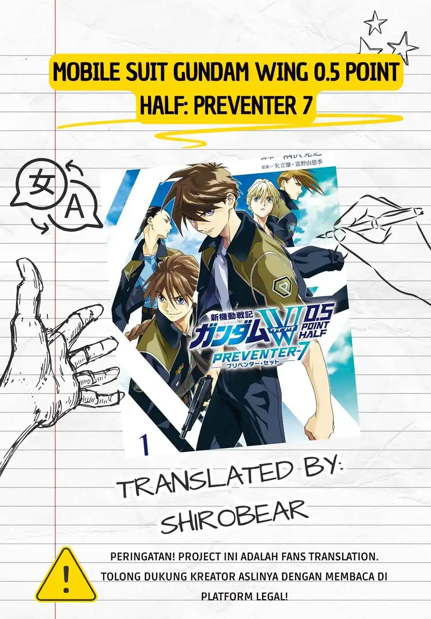 Komik Mobile Suit Gundam Wing 0.5 Point Half Preventer-7 Chapter 6 gambar 1