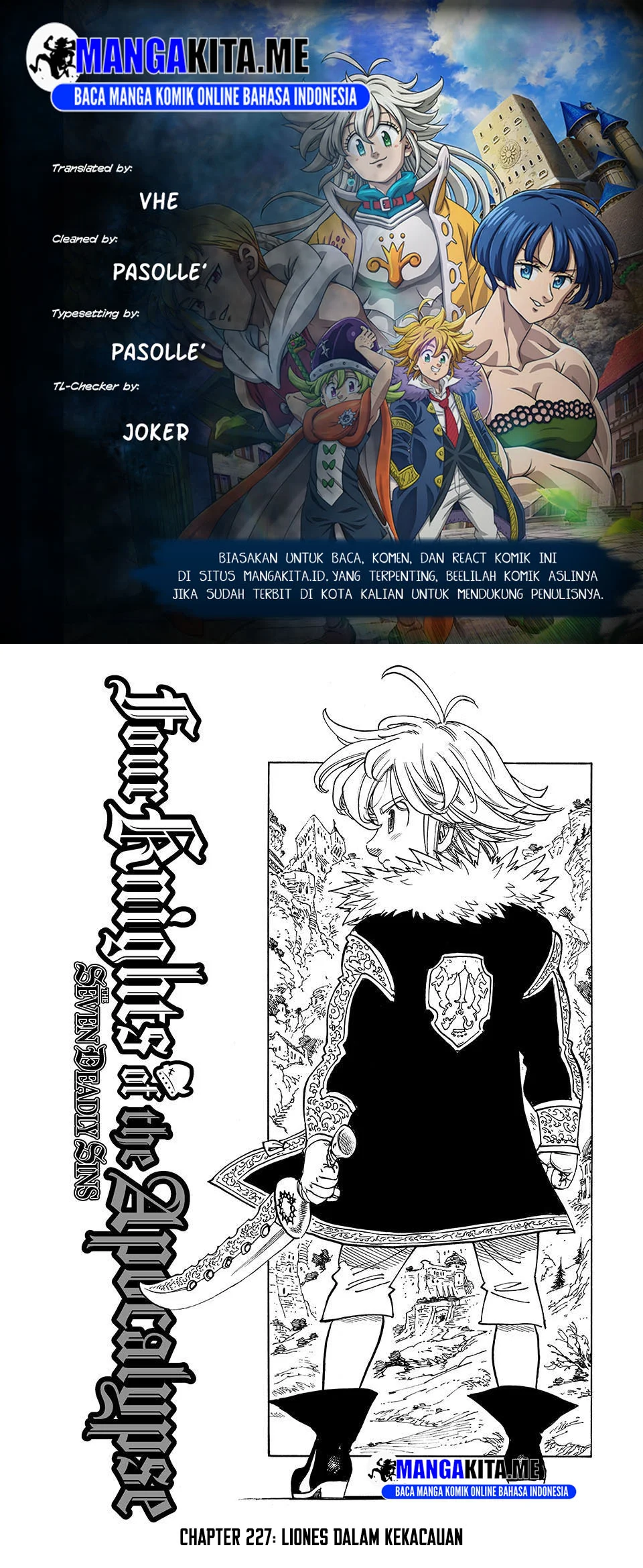 Komik Mokushiroku no Yonkishi Chapter 227 gambar 1