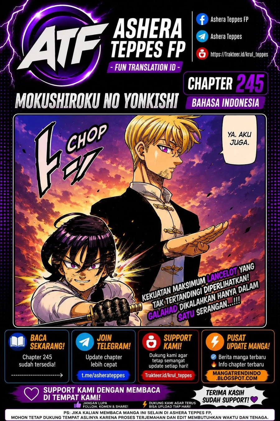 Komik Mokushiroku no Yonkishi Chapter 245 gambar 1