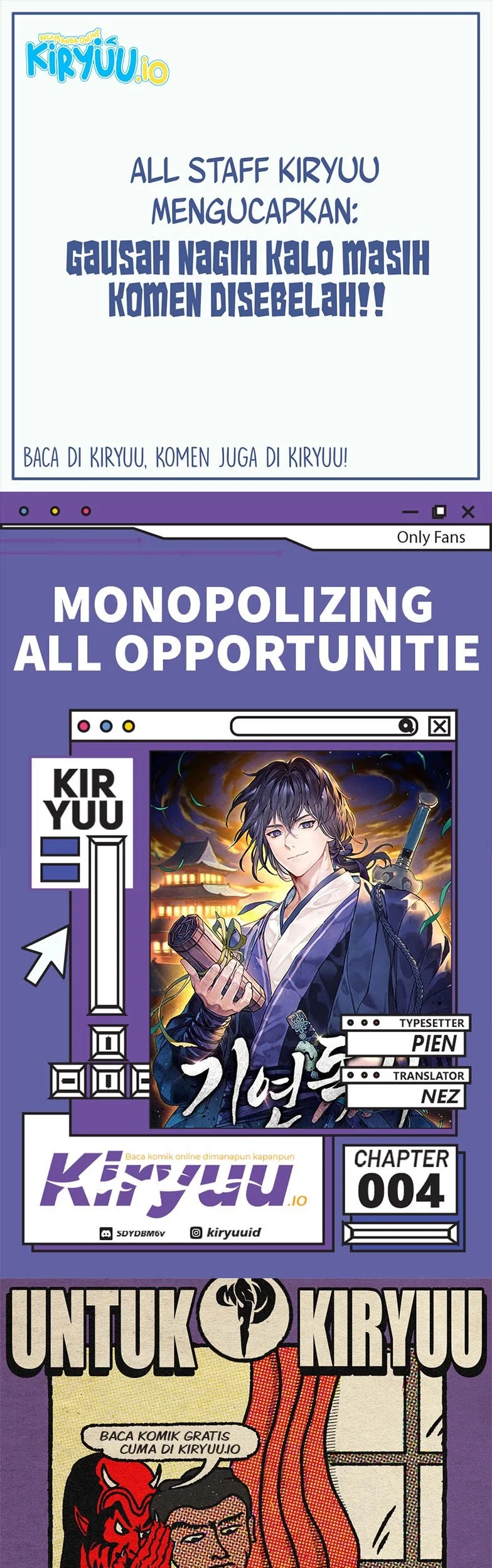 Komik Monopolizing All Opportunities Chapter 4 gambar 1