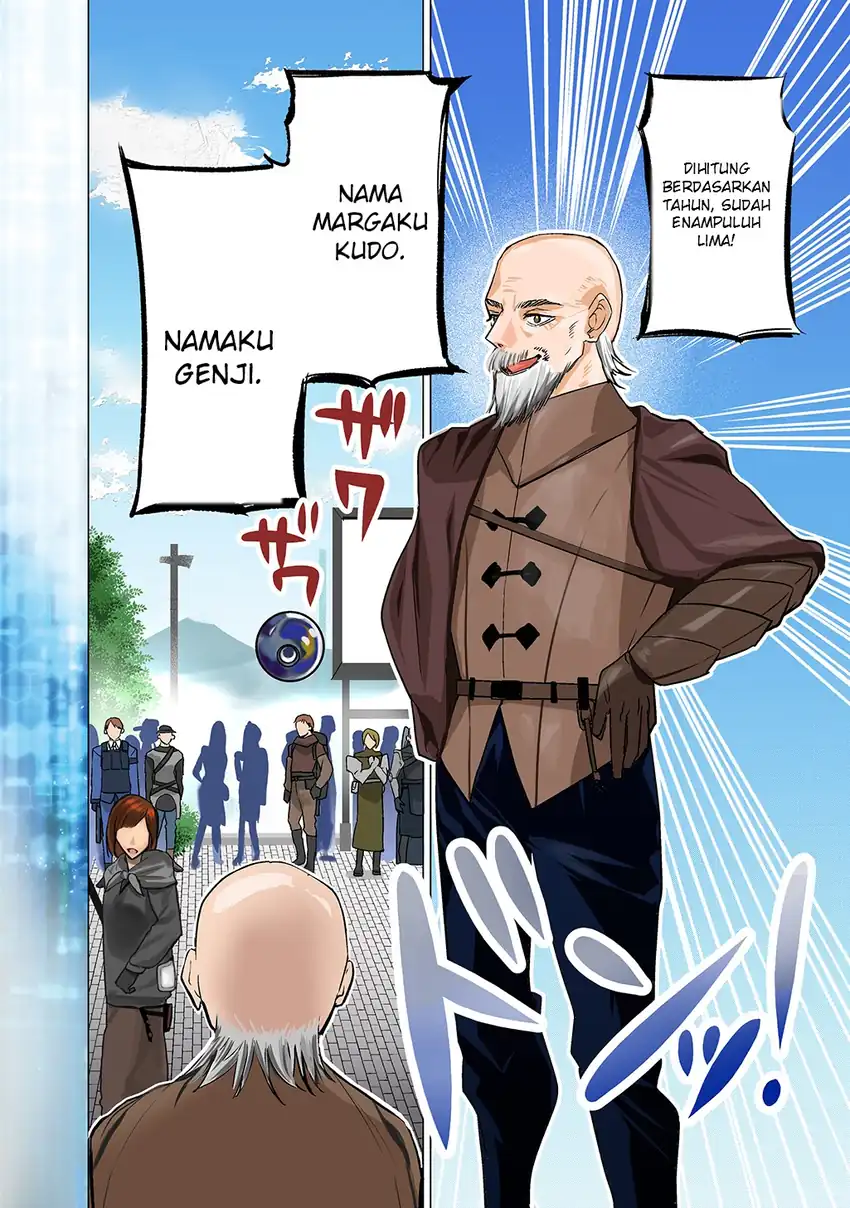Manga Moto Tansakusha no Ojii-chan: Mago ni Segamarete Dungeon Haishin o Hajimeta njaga, Nazeka Bazuriotta wai Chapter 1 gambar 2