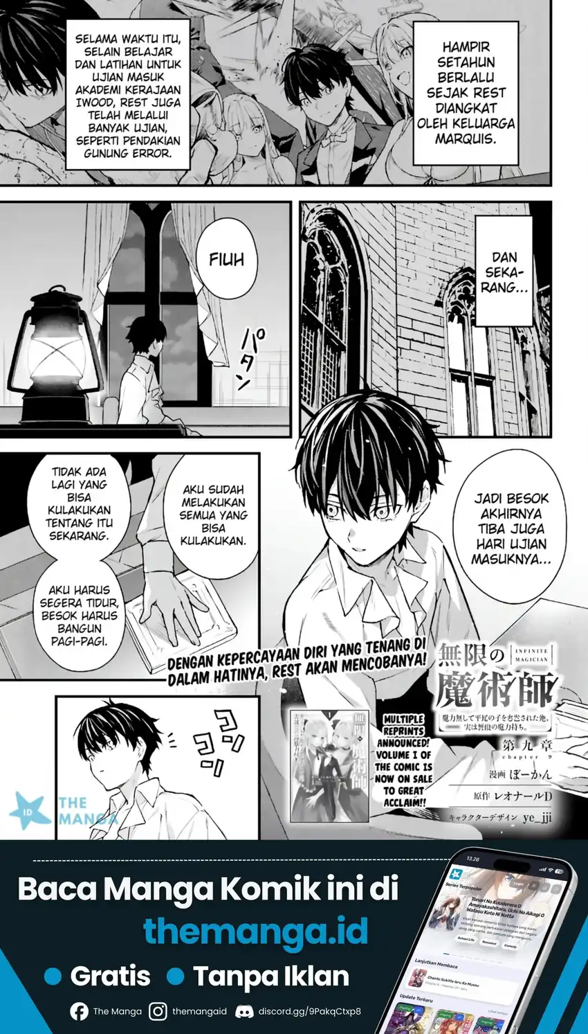 Manga Mugen no Majutsu Shi Maryoku Nashi de Heimin no Ko to Hakugai Sareta Ore. Jitsuha Mugen no Maryoku Mochi Chapter 9 gambar 2
