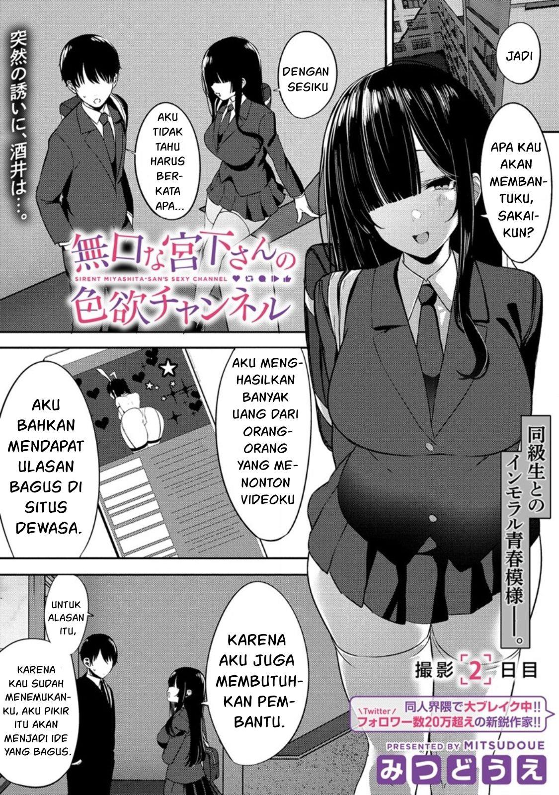 Manga Mukuchina Miyashita-san no shikiyoku channel Chapter 2 gambar 2