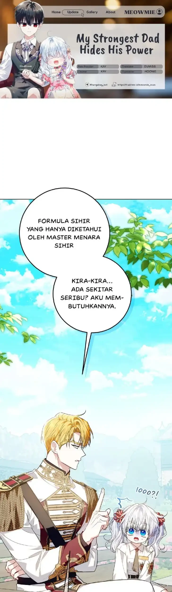 Komik My Daddy Hid His Power Chapter 60 gambar 1