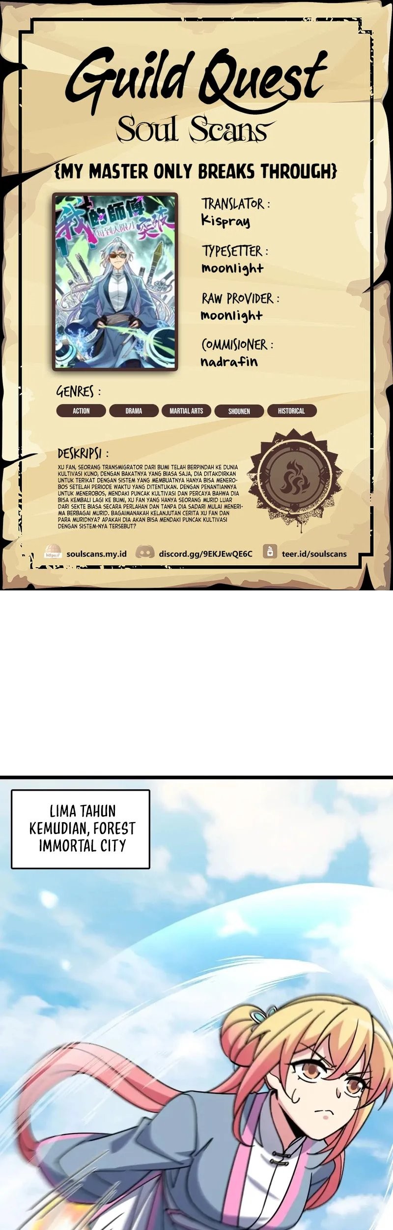 Komik My Master Only Breaks Through Every Time the Limit Is Reached Chapter 121 gambar 1