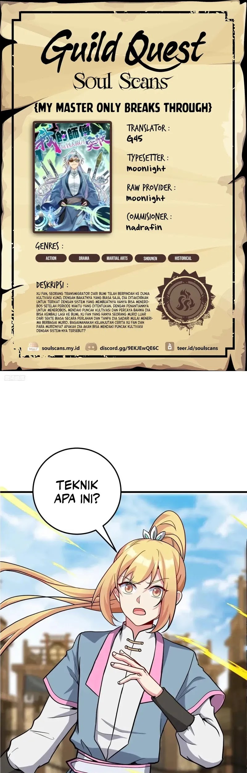 Komik My Master Only Breaks Through Every Time the Limit Is Reached Chapter 162 gambar 1