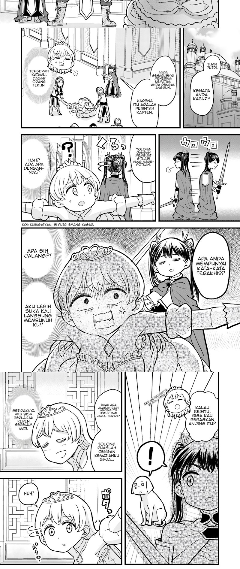 “My Princess You Must Die!” Said the Female Knight Chapter 3 - Halaman 6
