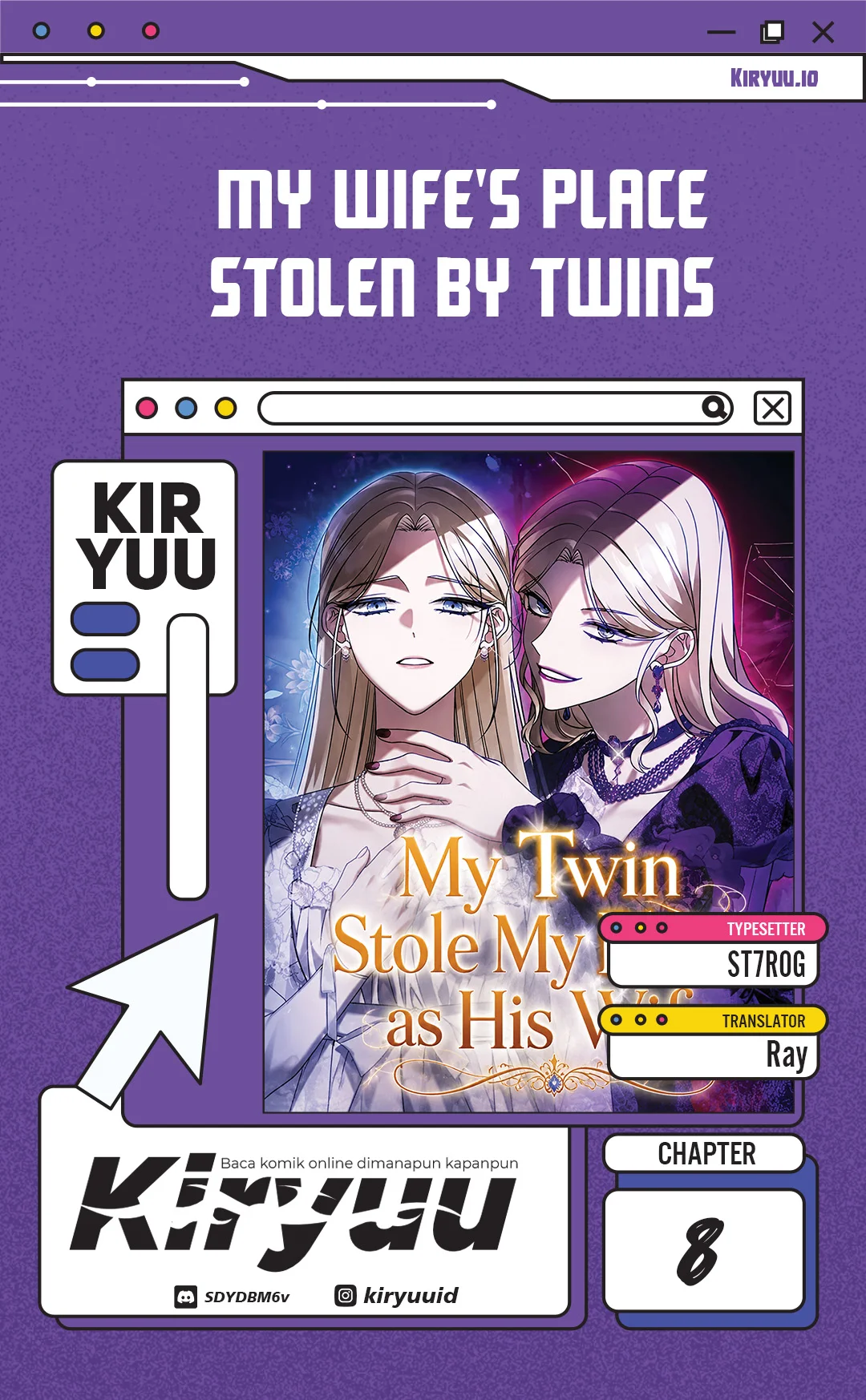 Komik My Twin Stole My Place as His Wife Chapter 8 gambar 1