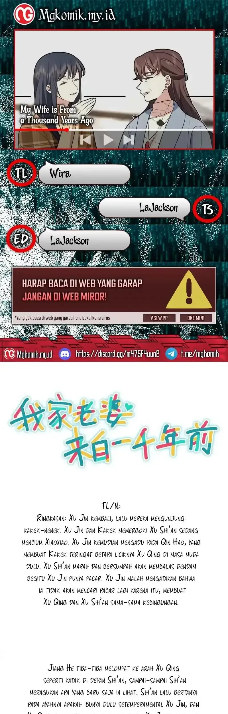 Komik My Wife Is From a Thousand Years Ago Chapter 450 gambar 1