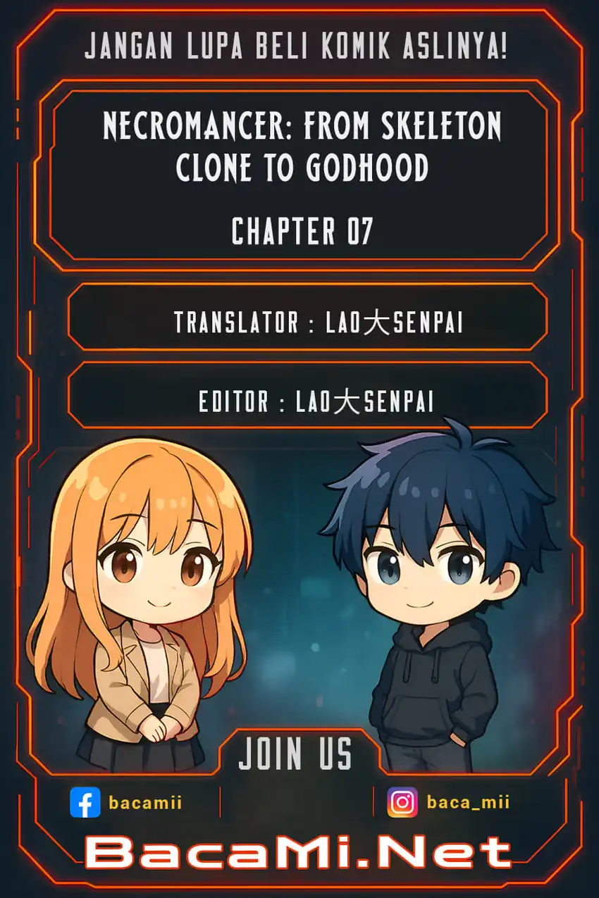Komik Necromancer: Becoming A God Starting With Skeleton Clone Chapter 7 gambar 1