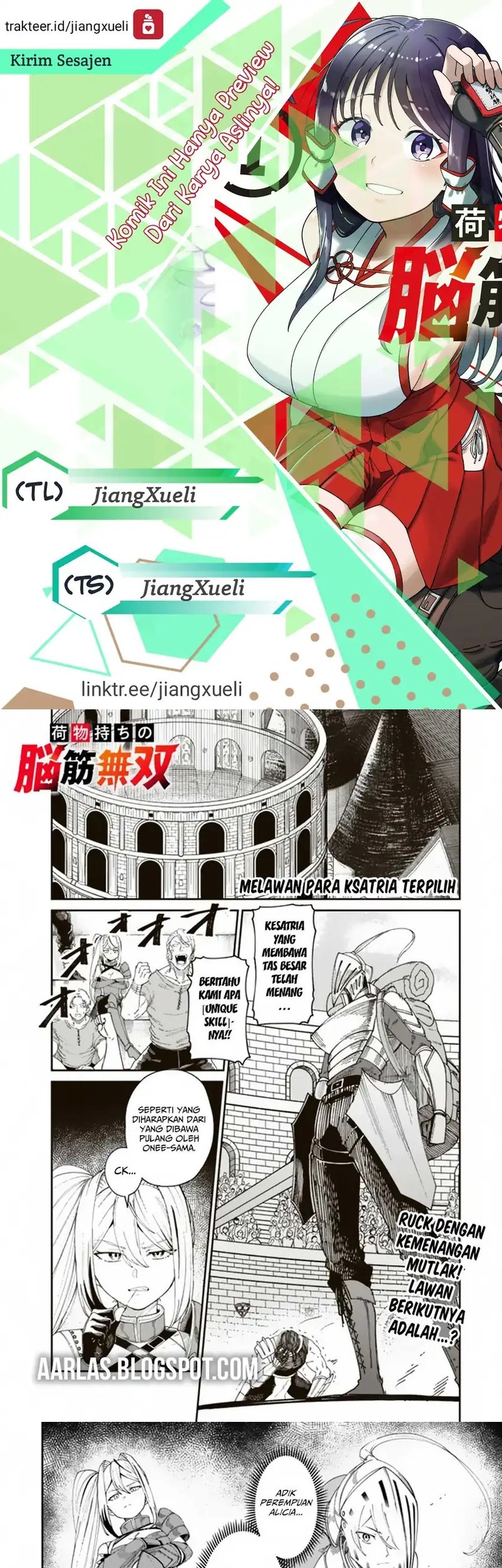 Komik Nimotsu Mochi no Nousuji Musou Chapter 11.1 gambar 1