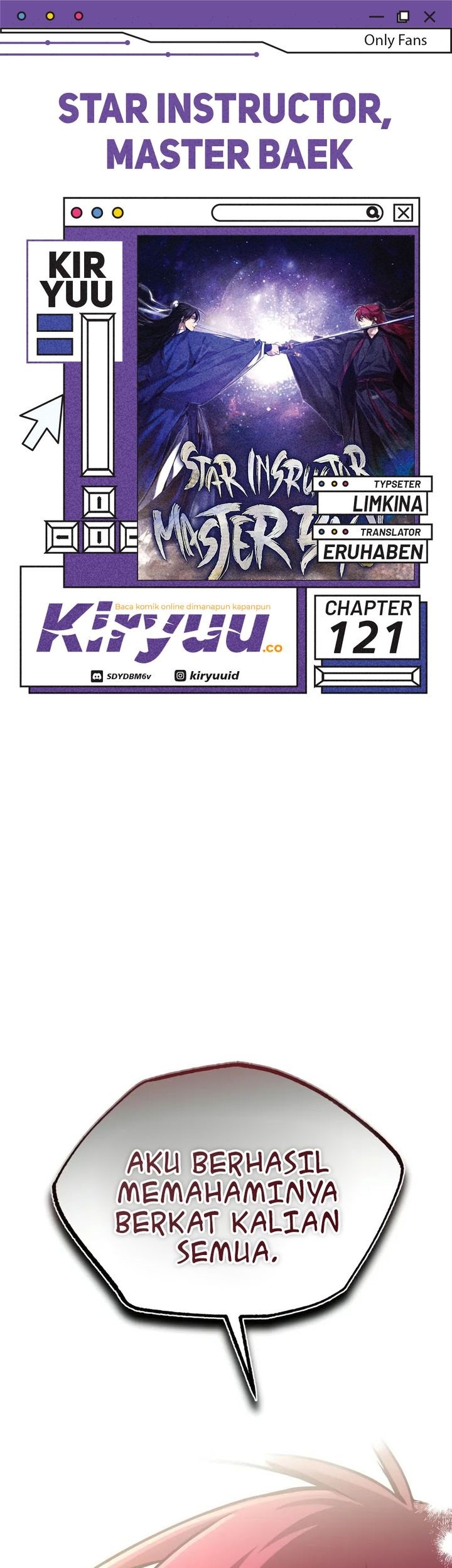 Komik Number One Star Instructor Master Baek Chapter 121 gambar 1
