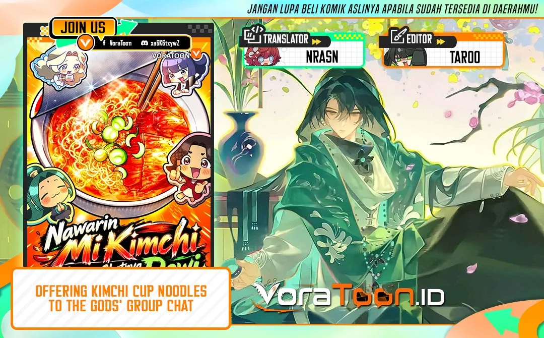 Komik Offering Kimchi Cup Noodles to the Gods' Group Chat Chapter 1 gambar 1