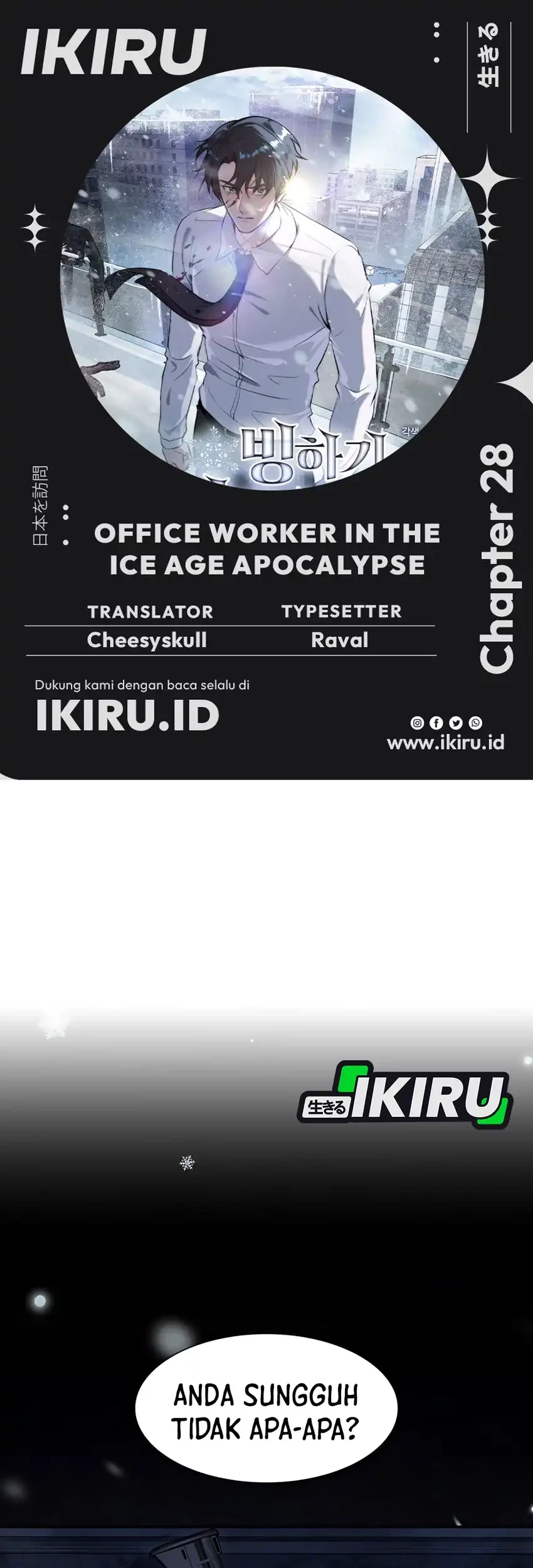 Komik Office Worker in the Ice Age Apocalypse Chapter 28 gambar 1