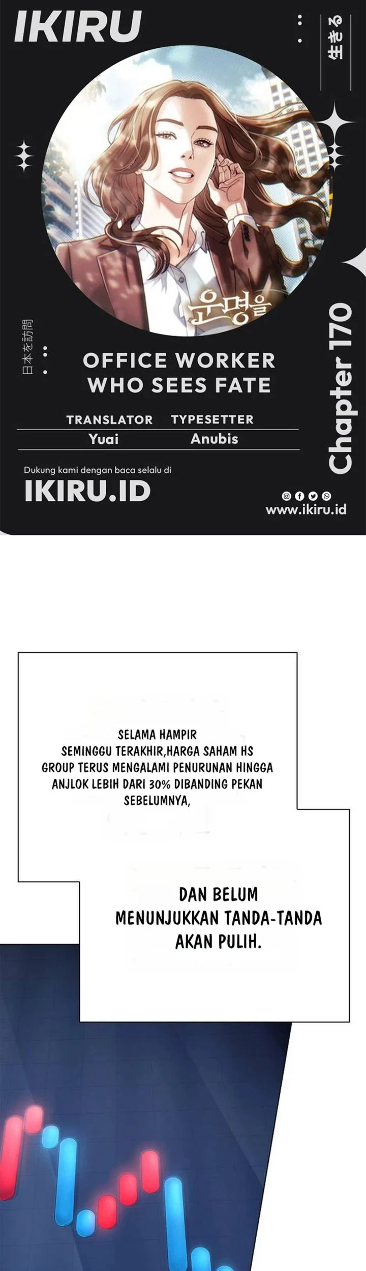 Komik Office Worker Who Sees Fate Chapter 170 gambar 1